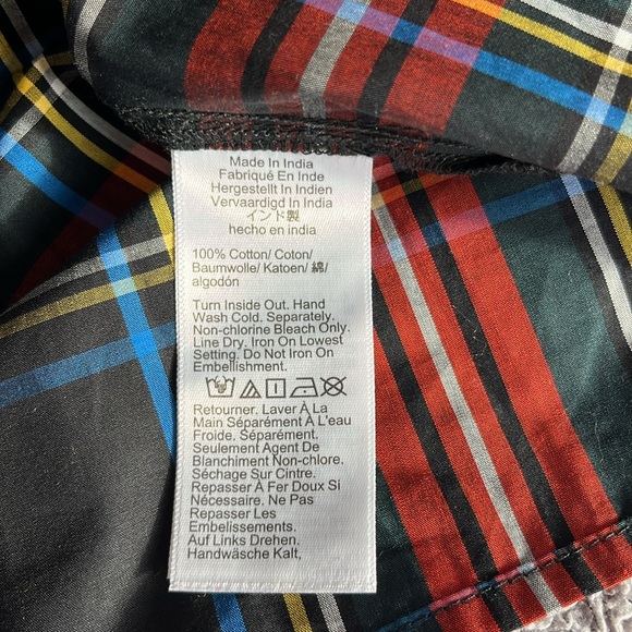 NWT JCrew Jewel Button Plaid Top - Picture 8 of 8